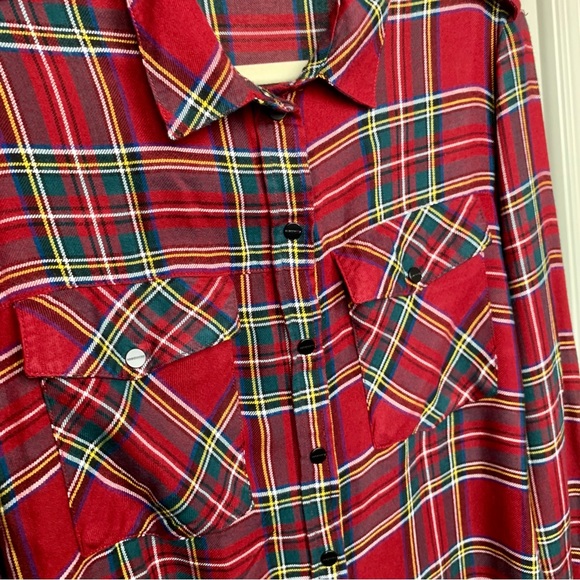 SANCTUARY Red Tartan button up shirt - Picture 2 of 4
